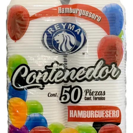 Plato para Hamburguesa 50 piezas
