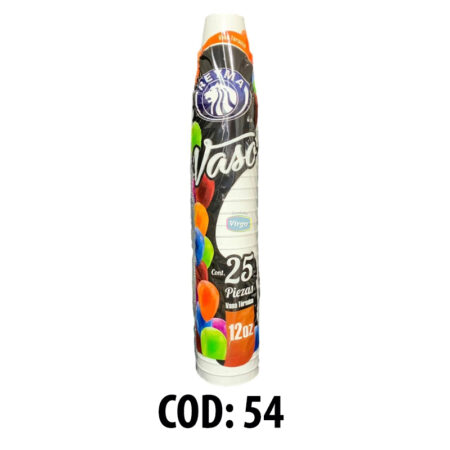 Vaso térmico 1/2 litro 25 piezas